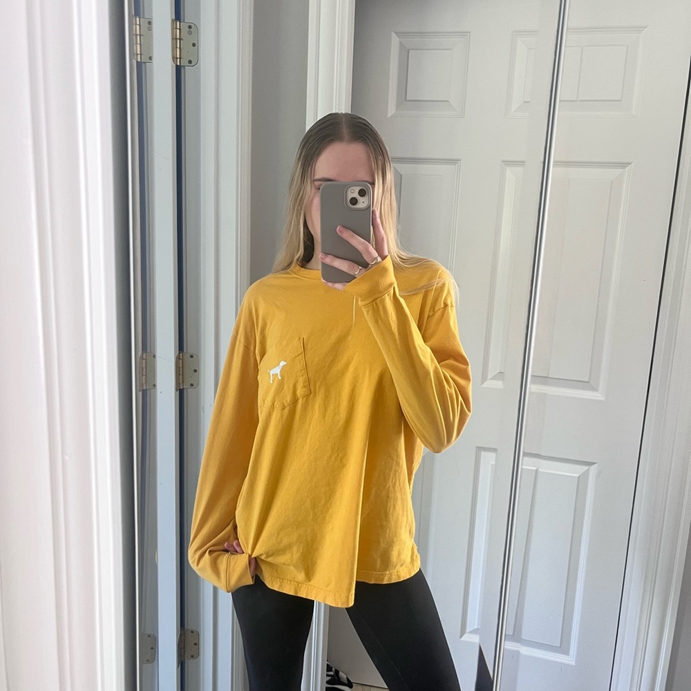 Pink vs Yellow Long Sleeve Top